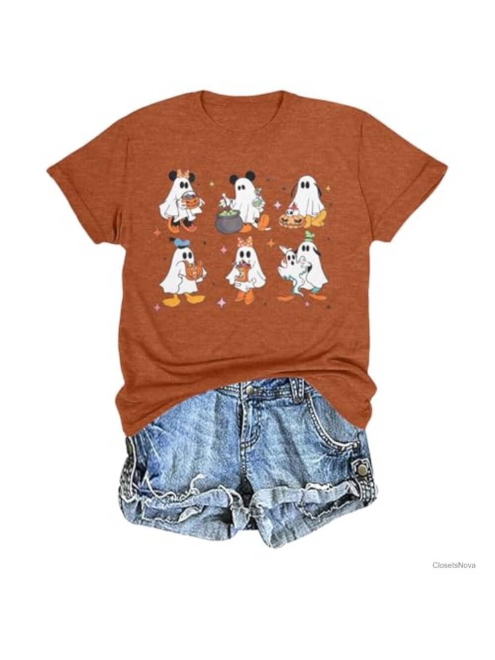 Cute Castle Graphic Tee Short Sleeve Cotton Blend Vacation Top